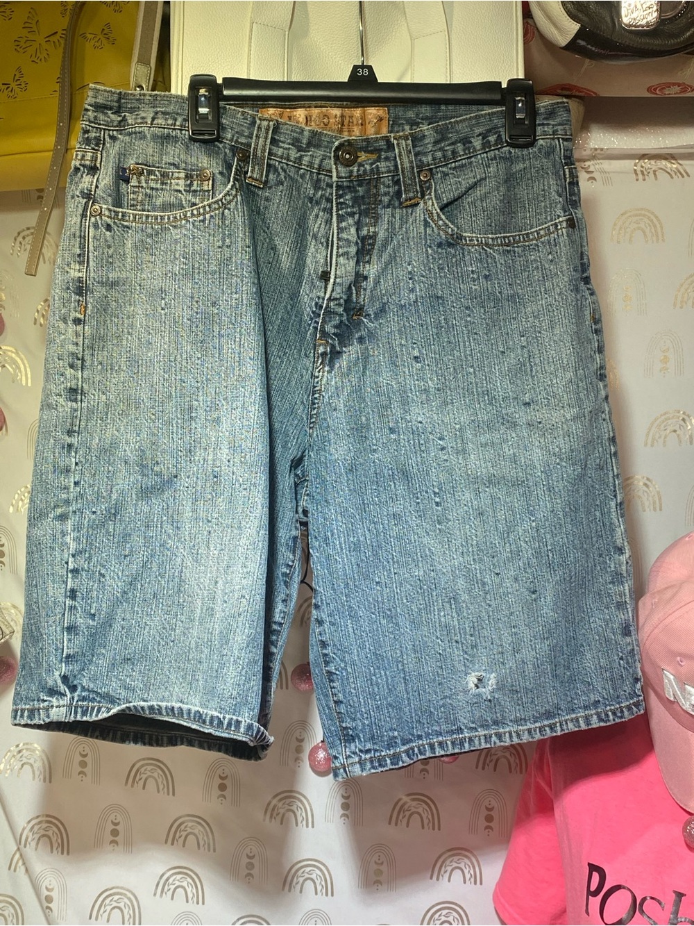 Men's Classic Light Blue Denim Jean Shorts — Relaxed Fit